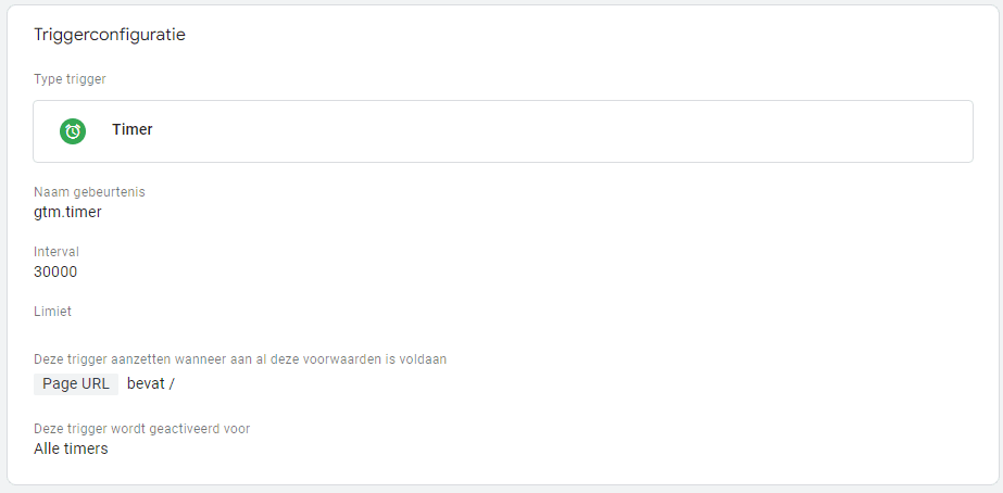 timer trigger gtm bezoekduur engagement betrokkenheid