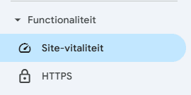 site vitaliteit functionaliteit google search console